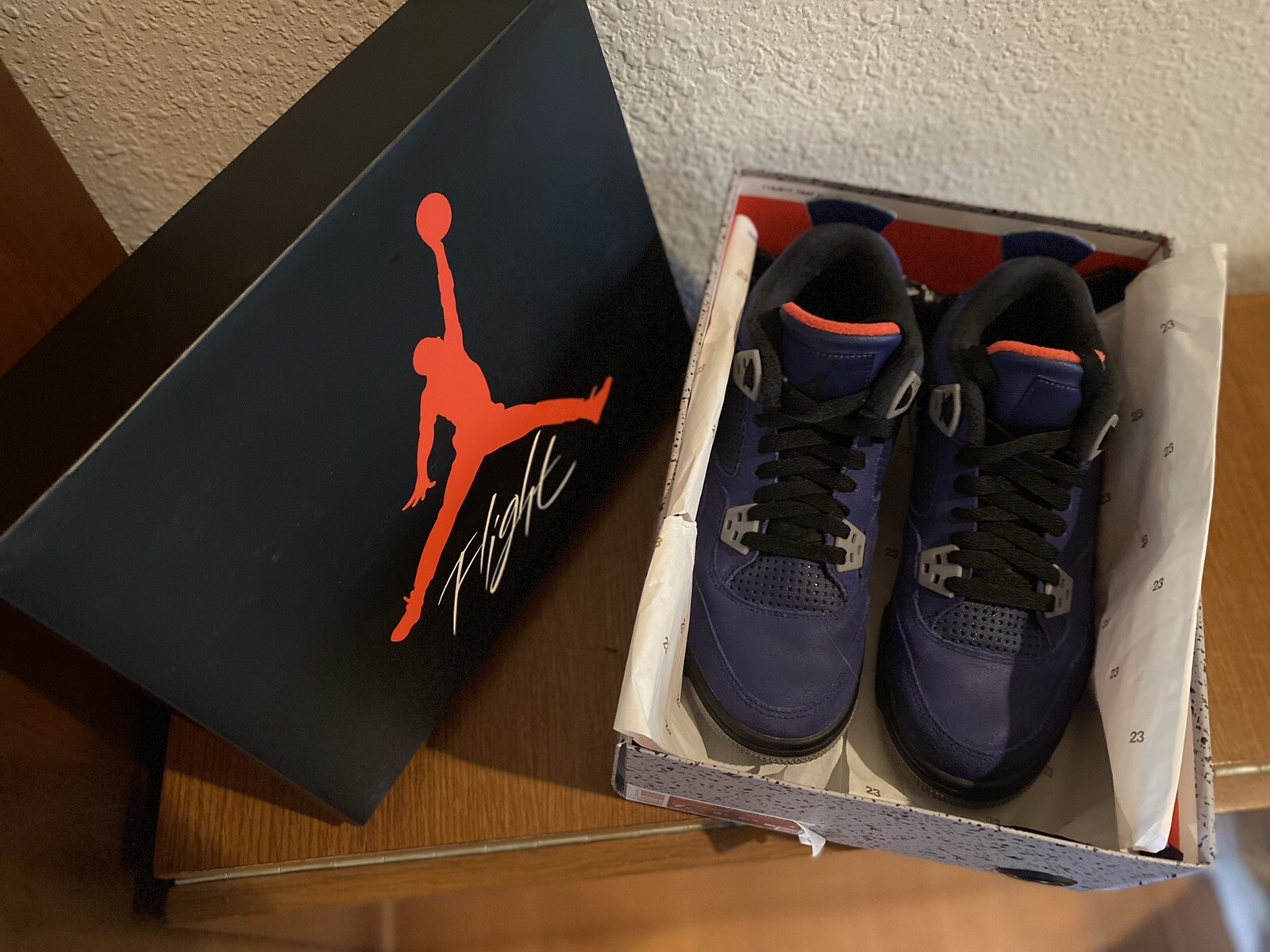 Nike Air Jordan 4 Retro Winterized Royal Blue Size 7Y image 2