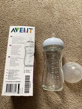 Philips SCF673/17 Avent Natural Glas Flasche 240 ml Anti-Kolik-System Sauger