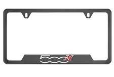 Black Chrome License Plate Frame For Fiat 500x