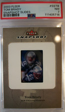 2003 FLEER TOM BRADY SNAPSHOT SLIDES SSP /100 #SSTB PSA NM 7 SUPER RARE