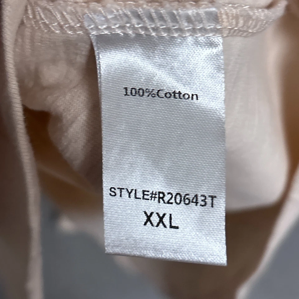 Top Pomander Place XXL Beige Henley Náutico Costero Preppy Informal Neutro Foto 4 de 4