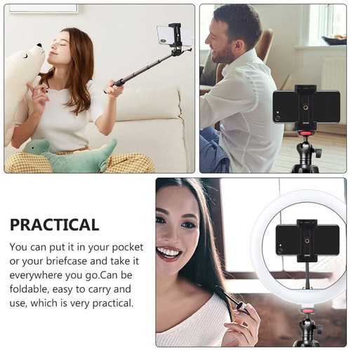 3 PCS Selfie Stick Mobile Phone Clip Tripod Holder Vertical Mount - 第 7/12 張圖片