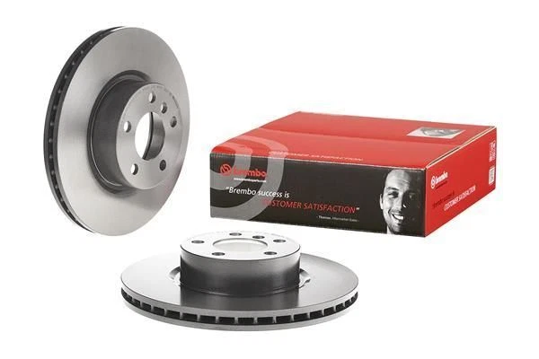 2x Brake Discs Front Internally Vented Braking Fits BMW X3 X4 BREMBO 09.B570.11 - Image 3 of 4