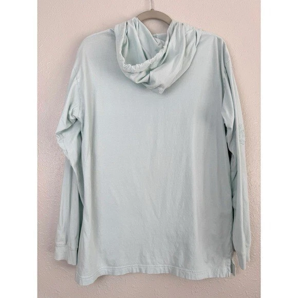 UNDERCOVER Victoria's Secret T shirt rosa con cappuccio leggera manica lunga L