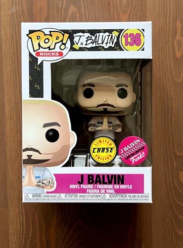 Funko Pop! Rocks J Balvin CHASE #136 Golden Hair Mint Condition FREE PROTECTOR