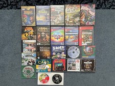 Lot of 23 PC Video Games Windows CD DVD Rom Vtg. Computer Games For the Family