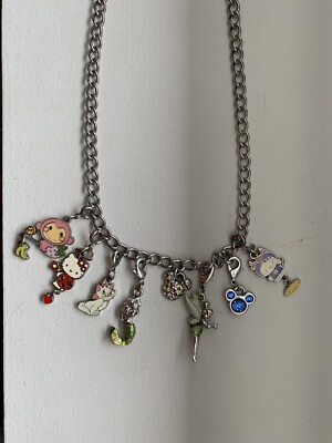 Disney Mickey Mouse Hello Kitty Little Mermaid Charm Silver