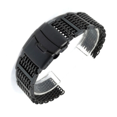 H-Link Co-Shark MESH Uhrenarmband Edelstahl Armband Ersatz Armband 20 22 24mm
