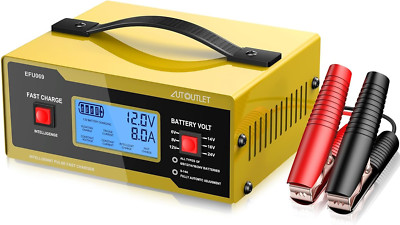 8 Volt Battery Charger Automotive Charger and Maintainer 0-10A Fully Automatic 