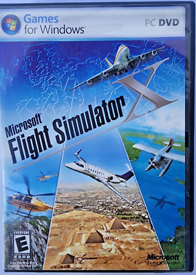 Microsoft Flight Simulator X (PC, 2006) 2 Discs with Game Manual