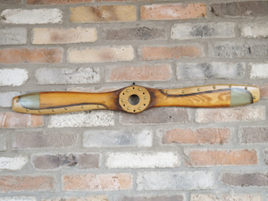 Small Wooden Propeller Wall Art Reproduction With Metal Stud Plane Propeller Ebay