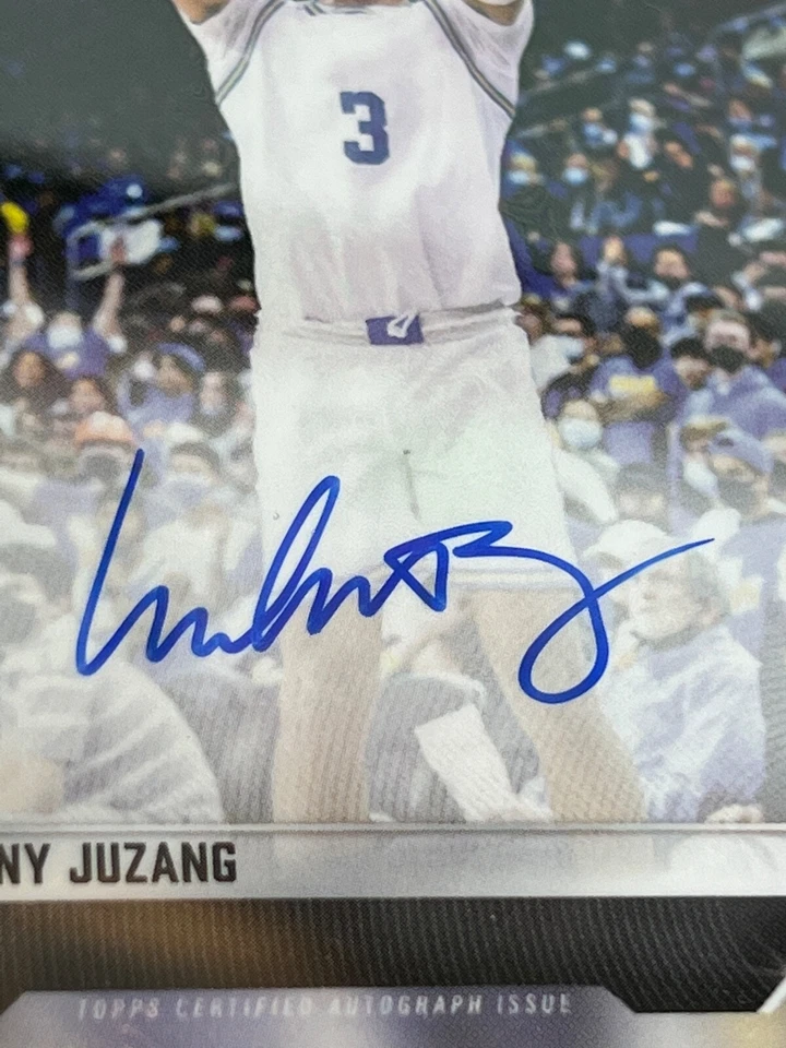 JOHNNY JUZANG * PSA 10 w/ 10 ON-CARD AUTO * 2021 BOWMAN NEXT /99 #21A UTAH JAZZ - Image 2 of 4