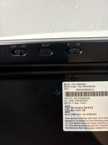 Samsung VG-KBD2000 Wireless Bluetooth Keyboard For Smart TV Touch Pad Untested - Picture 12 of 14