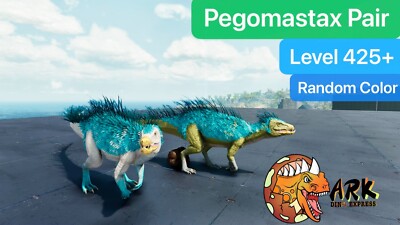 ark survival ascended pve Pegomastax Level 425 Pair, Ramdom Color, gacha support