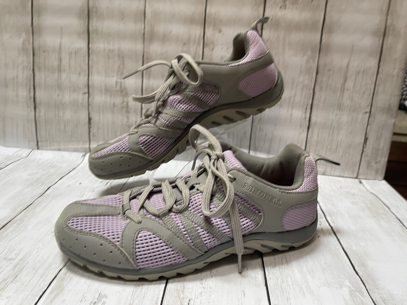 Merrell Women's Mykos Octo Drizzle Shoes Purple Grey Size 8.5 Hiking Camping