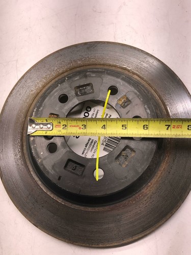2016 KIA OPTIMA Rear Brake Disc Rotor Cross Drill Slotted Driver Left LH Used - Picture 8 of 16