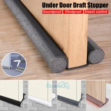 Under Door Bottom Seal Strip Stopper Adjustable Twin Door Draft Guard Soundproof