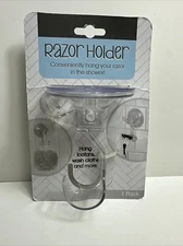 Evriholder Power Lock Suction Razor Holder W Extra Hook