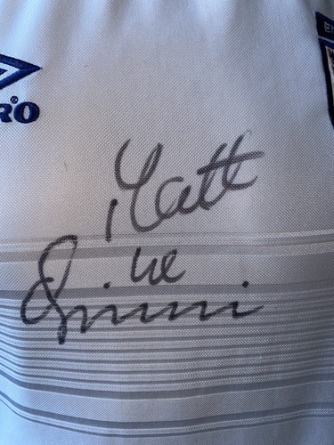 Signed Retro Matt Le Tissier England Home Shirt Southampton - Picture 2 of 4