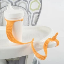 BooginHead Sippigrip Silicone Sippy Cup, Baby Bottle & Toy Tether Holder Strap