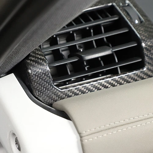 For Land Rover Defender 90 110 2020+ RHD Carbon Fiber Side Air Vent Outlet Cover - Picture 8 of 12