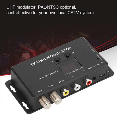 TM70 IR Modulator UHF TV LINK Modulator AV to RF Converter IR Extender 21Channel - Picture 6 of 7