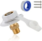 RV City Water Fill Inlet Connection W/ Check Valve Connector for Camper Trailer