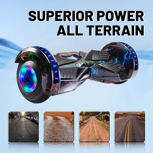 XCJump 8” Off-Road Hoverboard with 350W Motor, LED Lights & Bluetooth Speaker - Picture 8 of 15