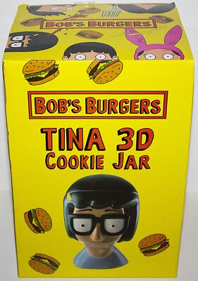 Bob's Burgers TV Series Head of Tina 3D Ceramic Cookie Jar NEW BOXED