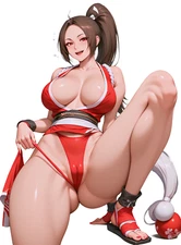 Mai Shiranui Fatal Fury Weatherproof Anime Sticker 6" Car Decal S57