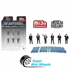 American Diorama 1:64 - The Bodyguards Figures - 6pcs Set - Metal