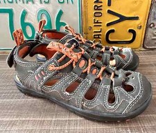 L.L Bean Sandals Summer Shoes Brown Orange Boy  s Sz 12 Water Hiking