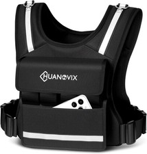 Weighted Vest, 0-40 LBS Adjustable Weight Vest with Reflective Stripe, No Weight