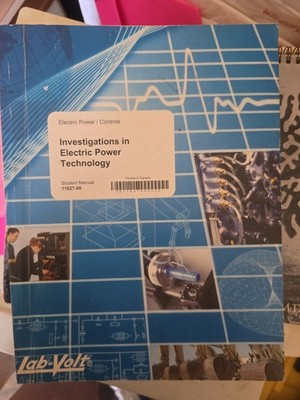 Investigations in Electric Power Technology - Lab Volt - Electric Power Controls