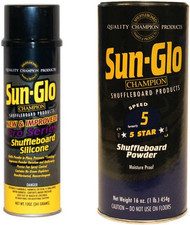 Silicone Shuffleboard Spray 12 Oz. 5 Speed Shuffleboard Wax 16 Oz. Combo