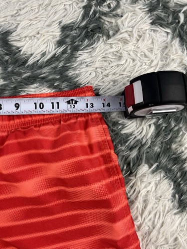 Nike Kids Boys Striped Orange Swim Trunks Size Medium - Picture 8 of 12