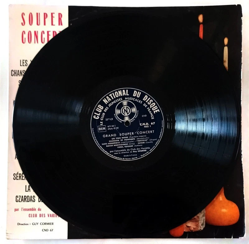 Disque vinyle 33 tours Grand Souper Concert musique du monde collection vintage - Photo 2/3
