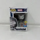 Funko Pop Marvel Infamous Iron Man PX Previews Glow GITD #677 New Box Damage