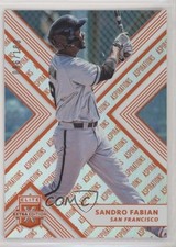 2018 Panini Elite Extra Edition Aspirations Orange 66/100 Sandro Fabian #92 eq1