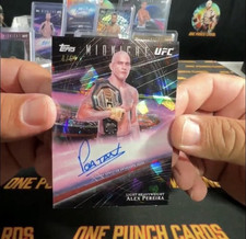 Topps Midnight UFC Alex Pereira /5 Hand Signed Autograph Insert Trading Card