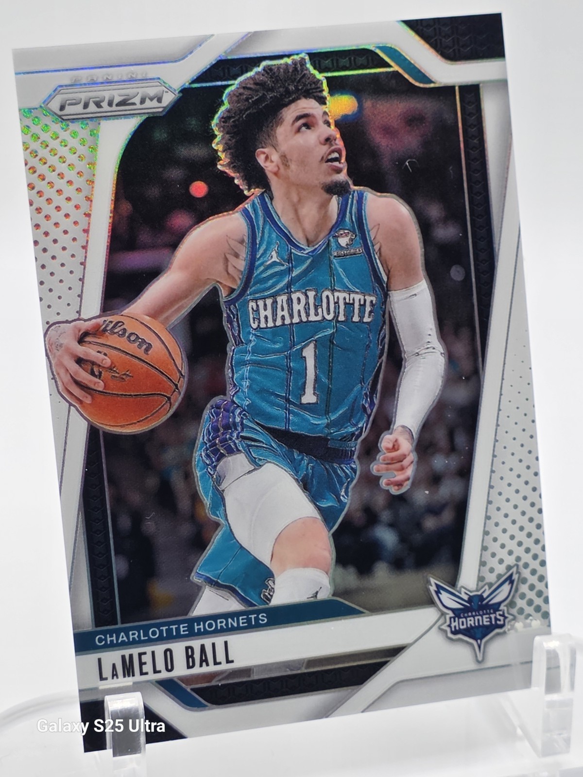 2024-25 Panini Prizm LaMelo Ball White Prizm /175 Hornets #30 025/175