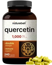 QUERCETIN Capsules Supports Cardiovascular Immune Health 1000mg 240CT NatureBell