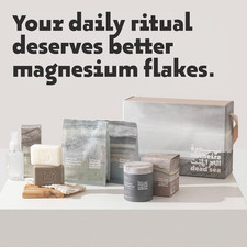 Dead Sea Magnesium Flake Bath Soak - 100 Pure Unscented Magnesium Chloride F...