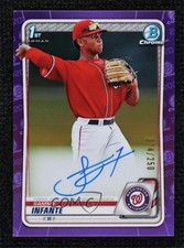 2020 Bowman Draft Chrome Picks Purple Refractor 174/250 Sammy Infante Auto 0lj0
