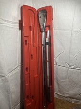 Snap-on Tqr600e 200-600 Ftlb Torque Wrench 34 Drive Click Adjustable