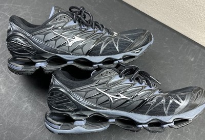 Men's 9 1/2 Mizuno Wave Prophecy 7 Athletic Running Shoes Black