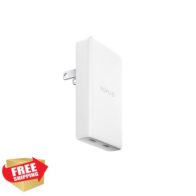#ad Nomad Slim USB C Wall Charger White 65W Fast Charge Dual Port $70.00