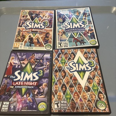 The Sims 3: 4x Expansion Packs, Limited Edition PC WIN MAC DVD-ROM Rare