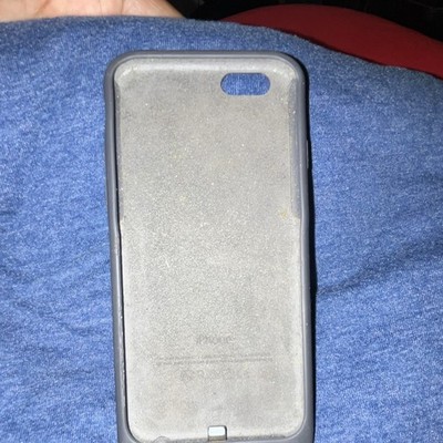 Apple Smart Battery Case Gray for iPhone 6/6s Silicone/Gel/Rubber Plain Design