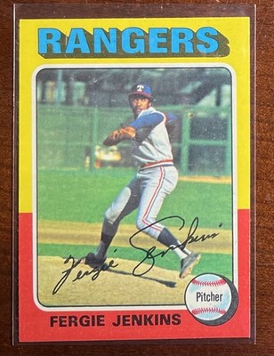 1975 Topps Fergie Jenkins NM-MINT CENTERED Vintage High Grade HOF 